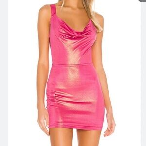 Superdown Shimmering Pink Mini Dress